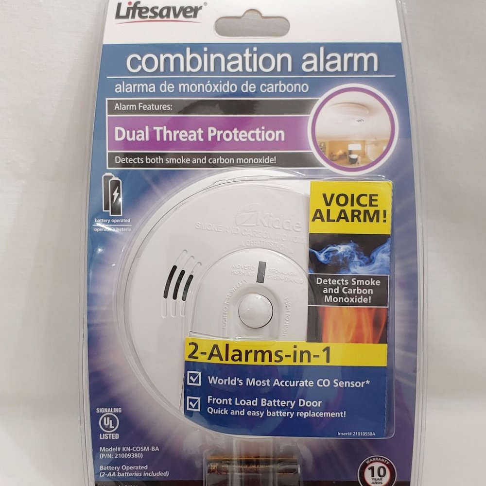 Lifesaver Combination Alarm/ Smoke and Carbon Monoxide  [Voice Alarm